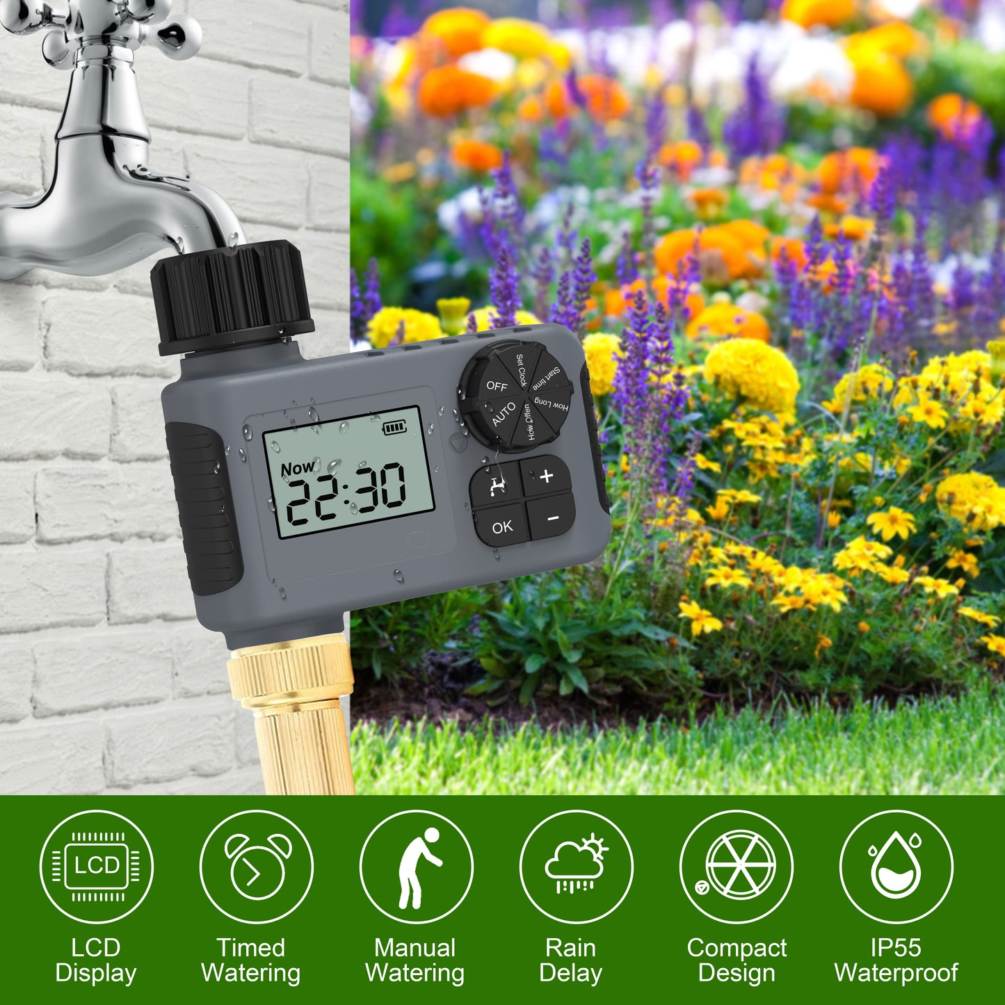 Sprinkler Timer, Programmable Water Timer for Garden Hose