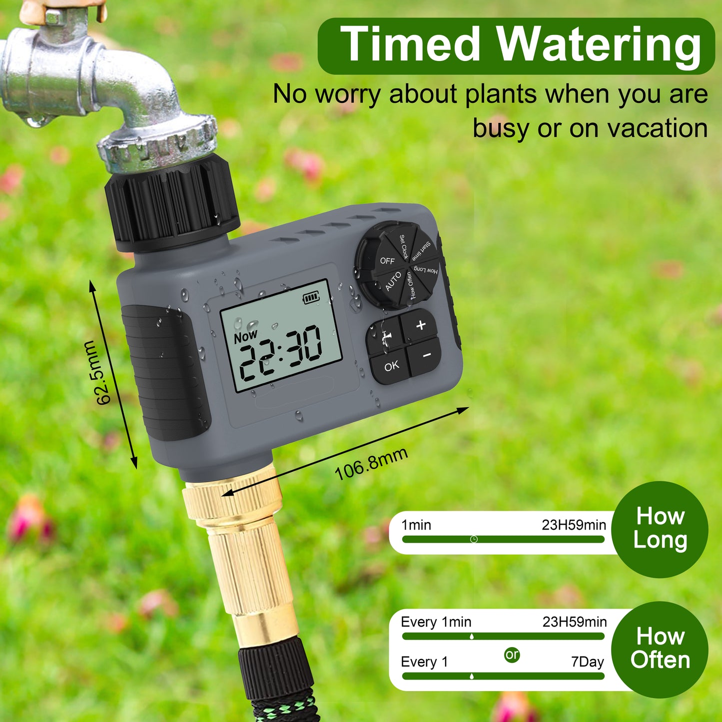 Sprinkler Timer, Programmable Water Timer for Garden Hose