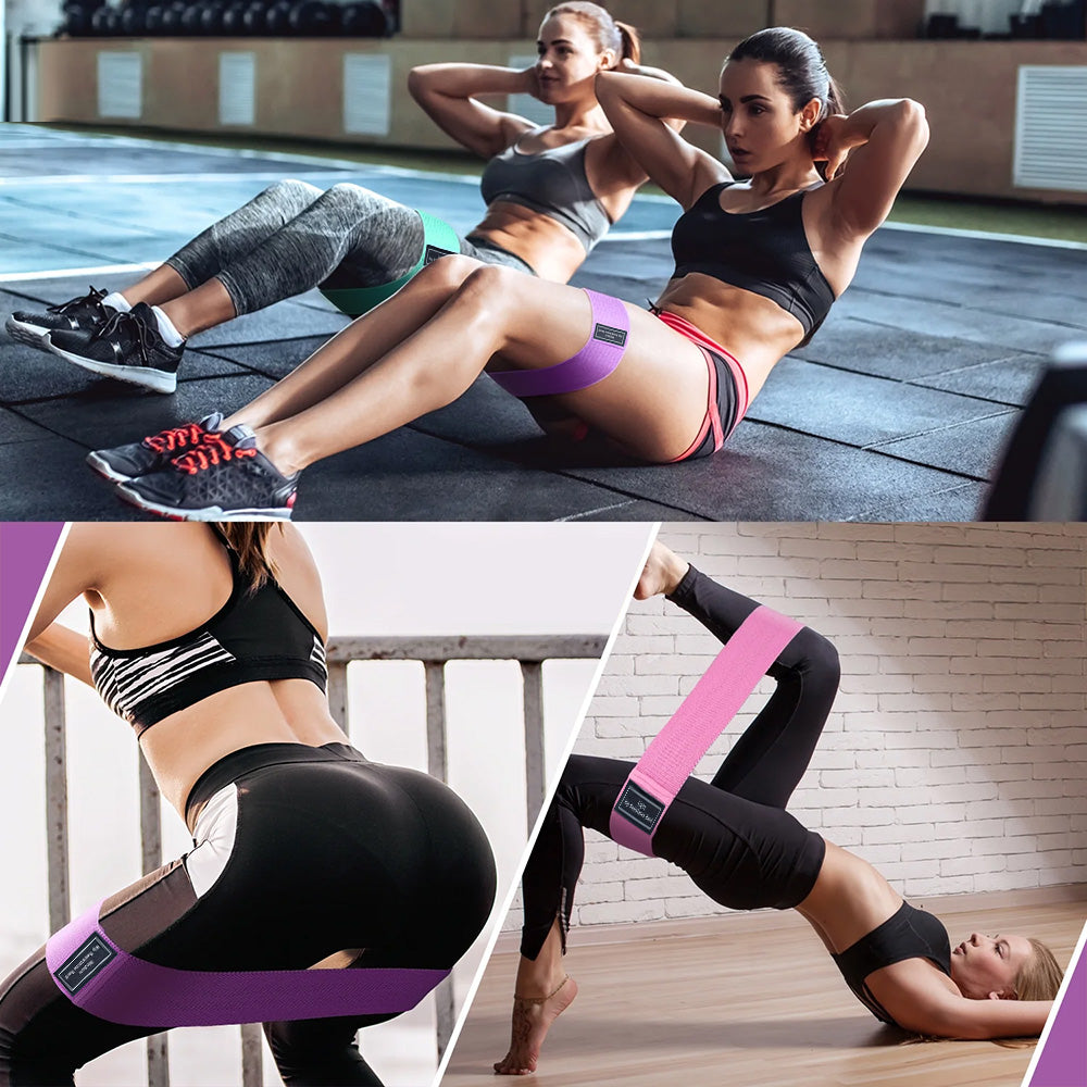 Resistance Bands Set Elastic 3 Levels Legs and Butt Exercise