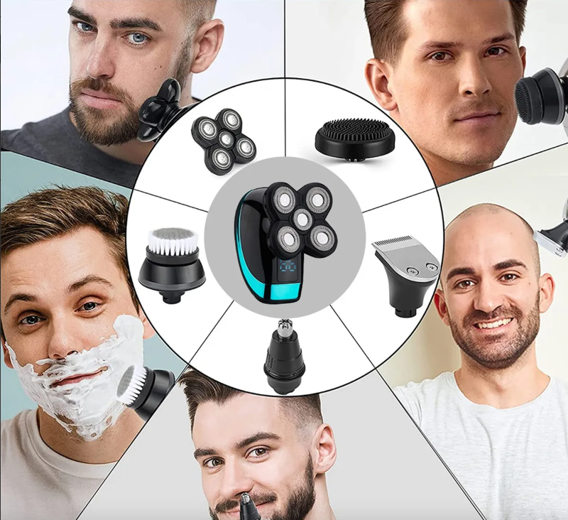 5 Piece Pack Electric Shaving Moisturizing Device 5D Shaving Set
