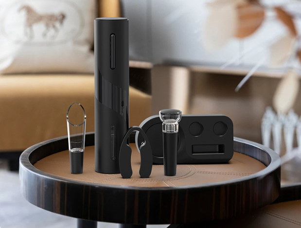 USB red wine electric bottle opener - Stainless steel rechargeable electric bottle opener