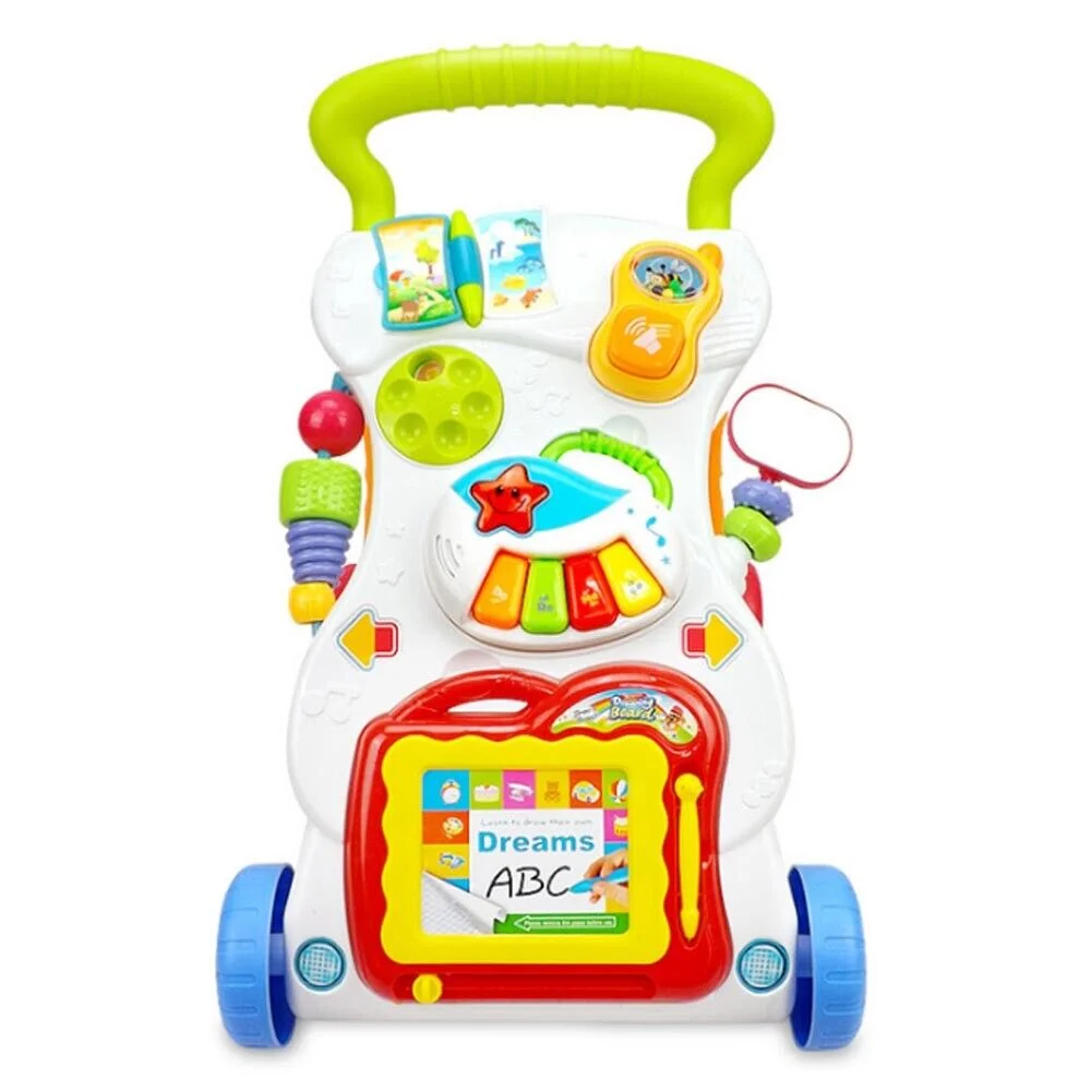 Baby Push Walker Sit to Stand Toddler Learning Walking Toys for 6 12 24 Months