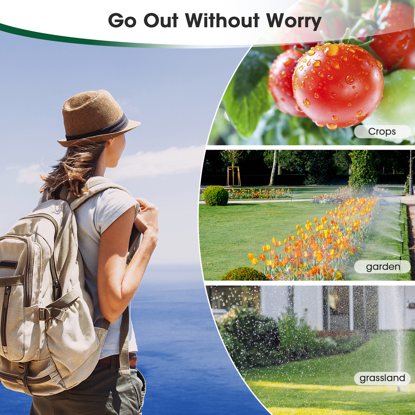 Water Timer for Garden Hose - 2 Zone Sprinkler Timer with Rain Delay/Manual Watering/Automatic Irrigation Controller System