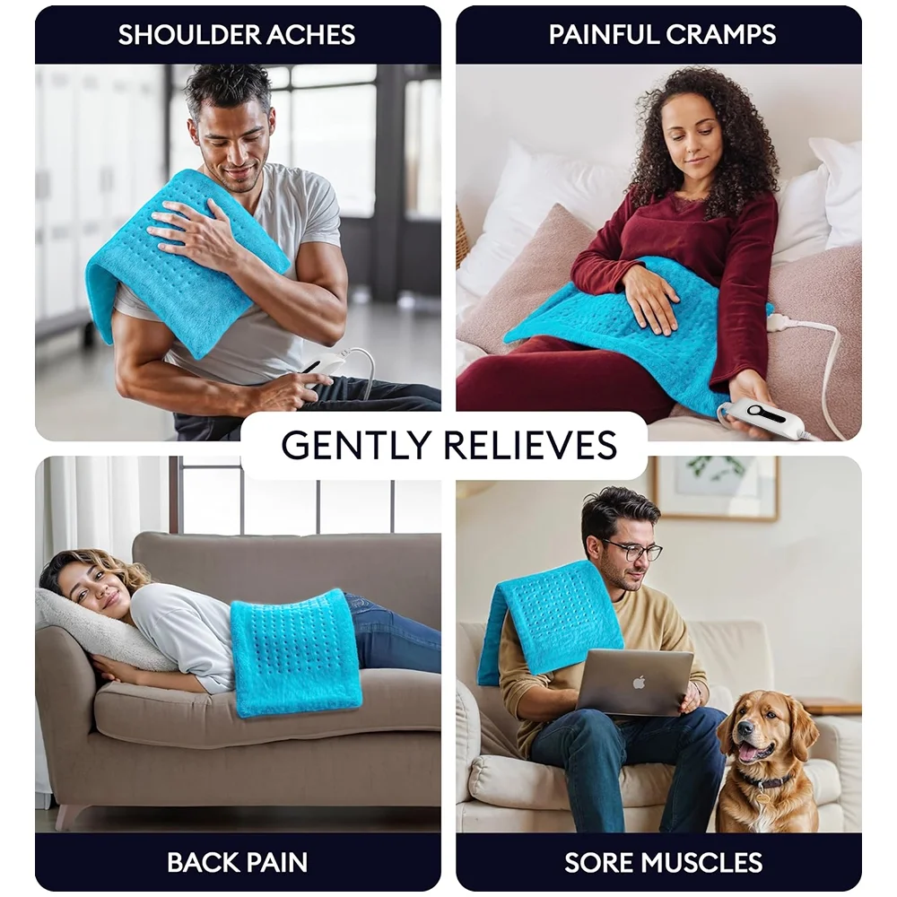 Heating Pad Double Sided Machine Washable 12"x24"