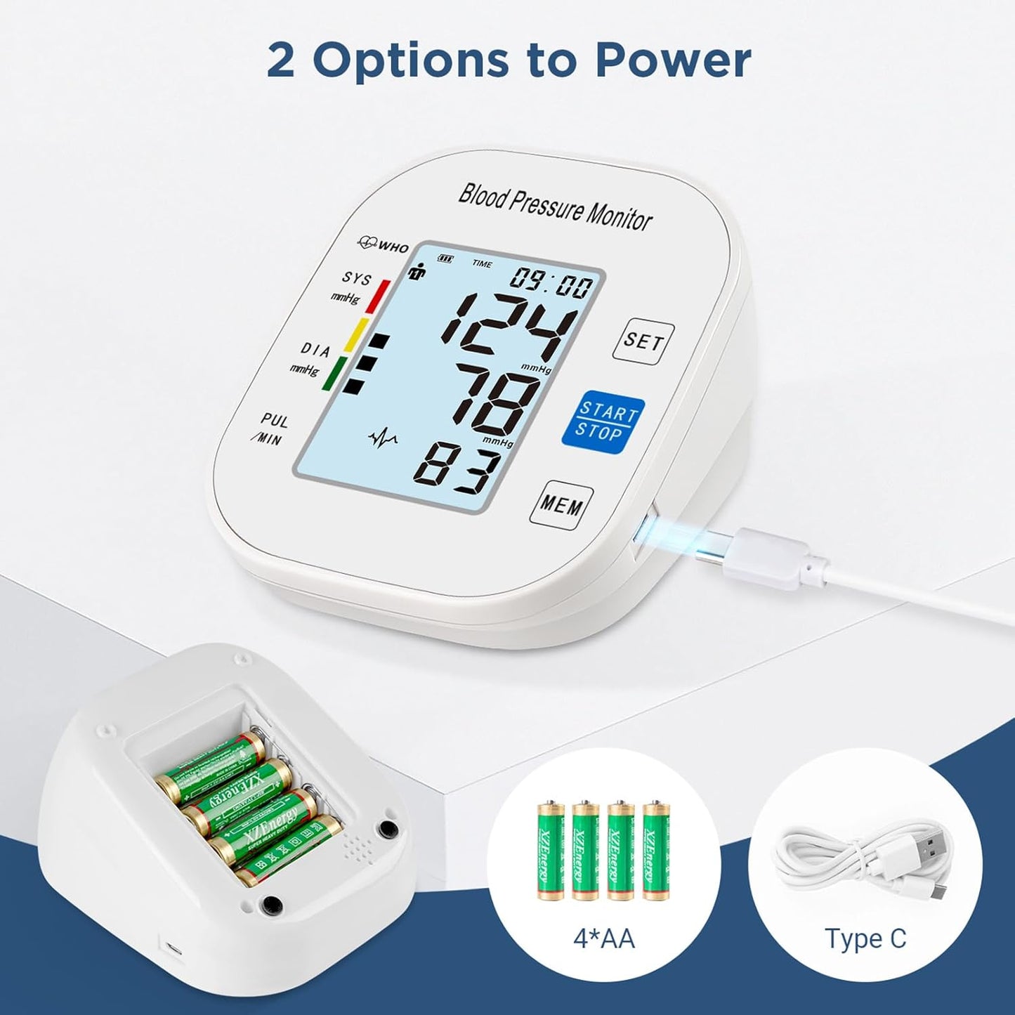 Blood Pressure Monitors Automatic Upper Arm Dual User
