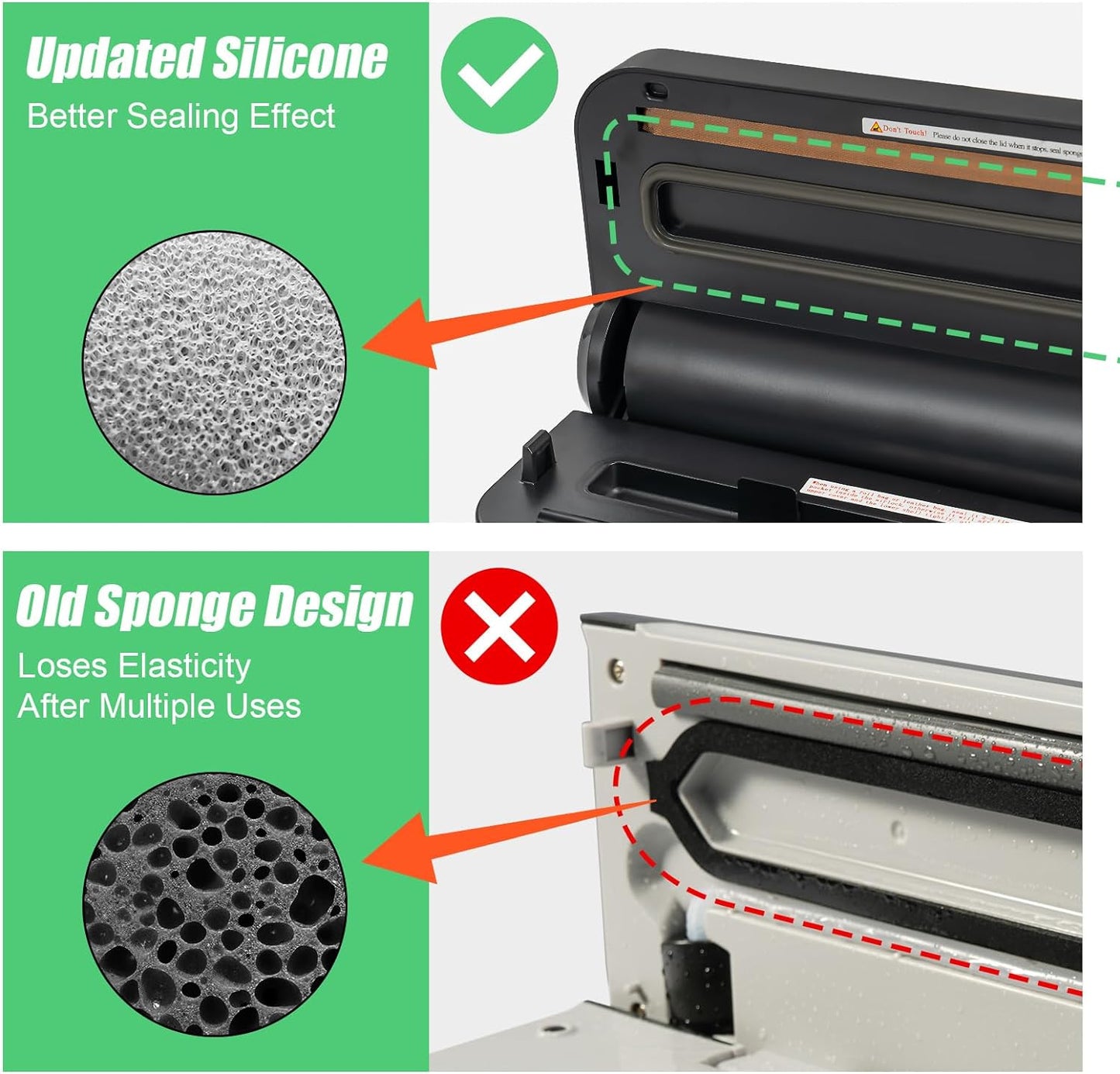 Cordless Vacuum Sealer Machine, Rechargeable Vacuum Sealer for Dry/Moist Food, Build in Cutter and Bag Storage, With External Suction Hose, 1 Pack Vacuum Sealer Roll, Mason Jar Starter Kit