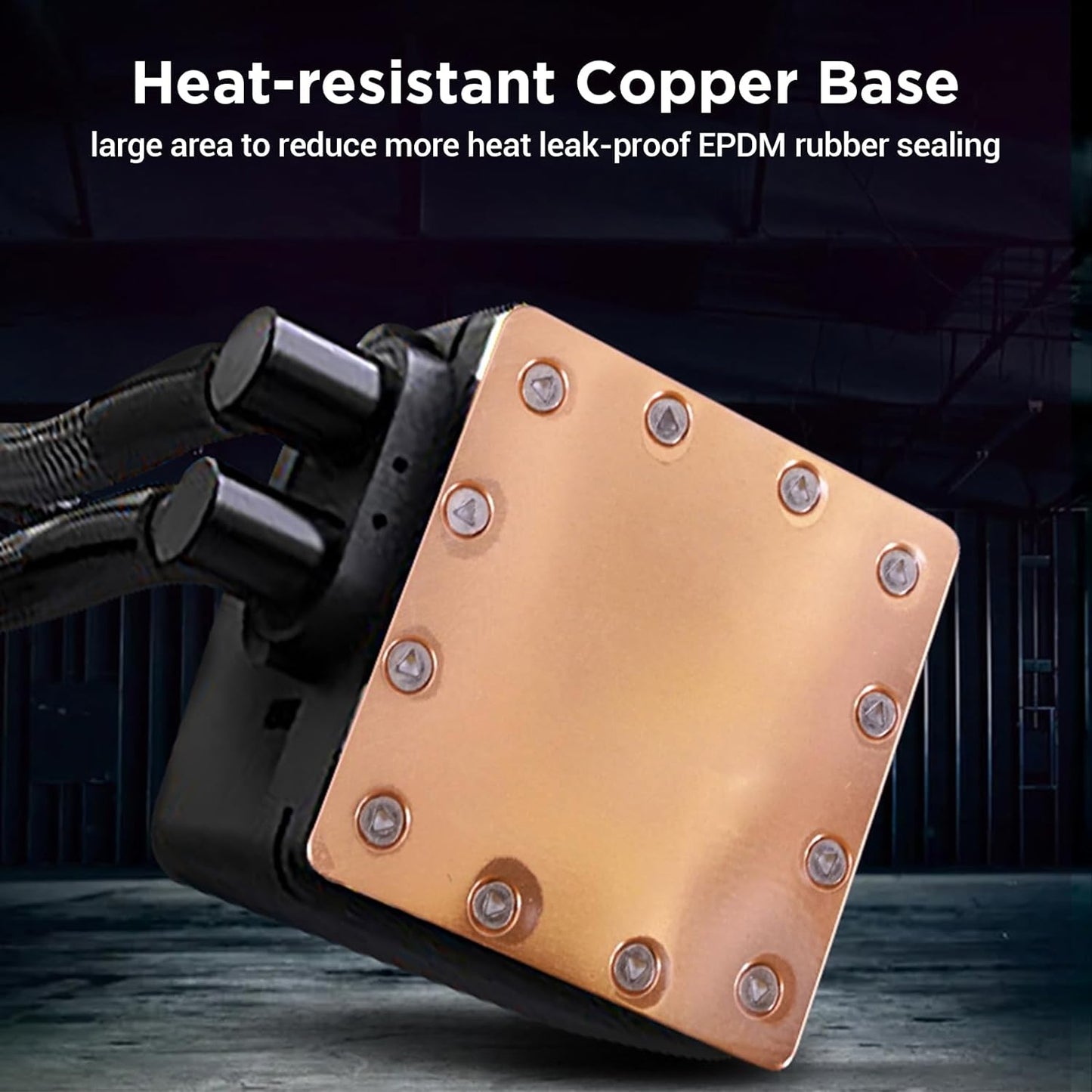 CPU Cooler Liquid Cooling CPU Water Cooler LGA 360mm Aio CPU High Efficiency Water Cooler with 1800 RPM, Compatible with Intel LGA RGB AMD - Black