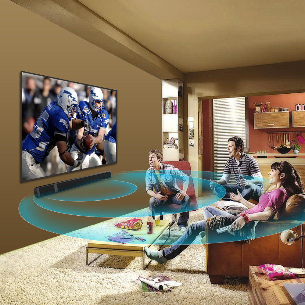 Wall mounted Bluetooth Sound Bar with 360° Surround Sound