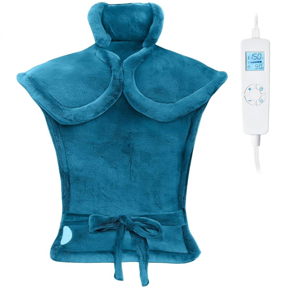 Heating Pad for Back Neck and Shoulders 24" x33'' Heating Vest 6 Heating Levels Fast for Relaxing Birthday Gifts
