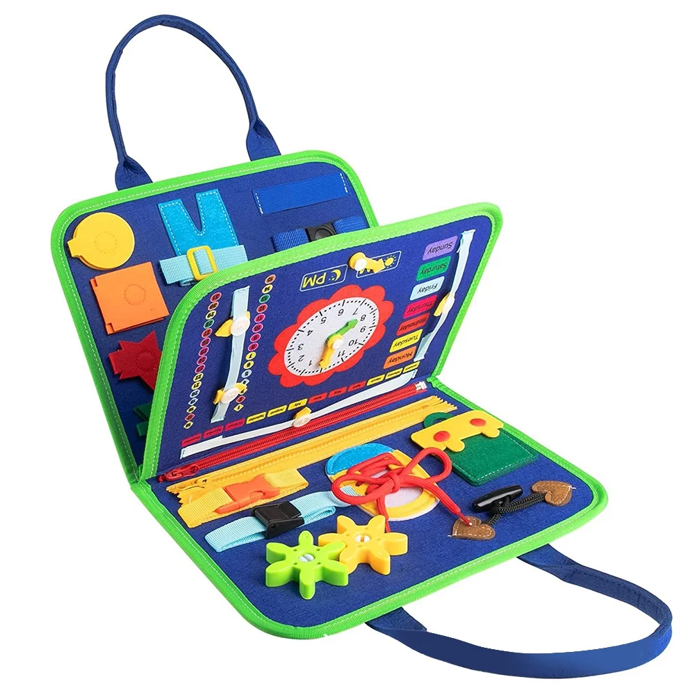 Busy Board Book Montessori Toys for Toddler