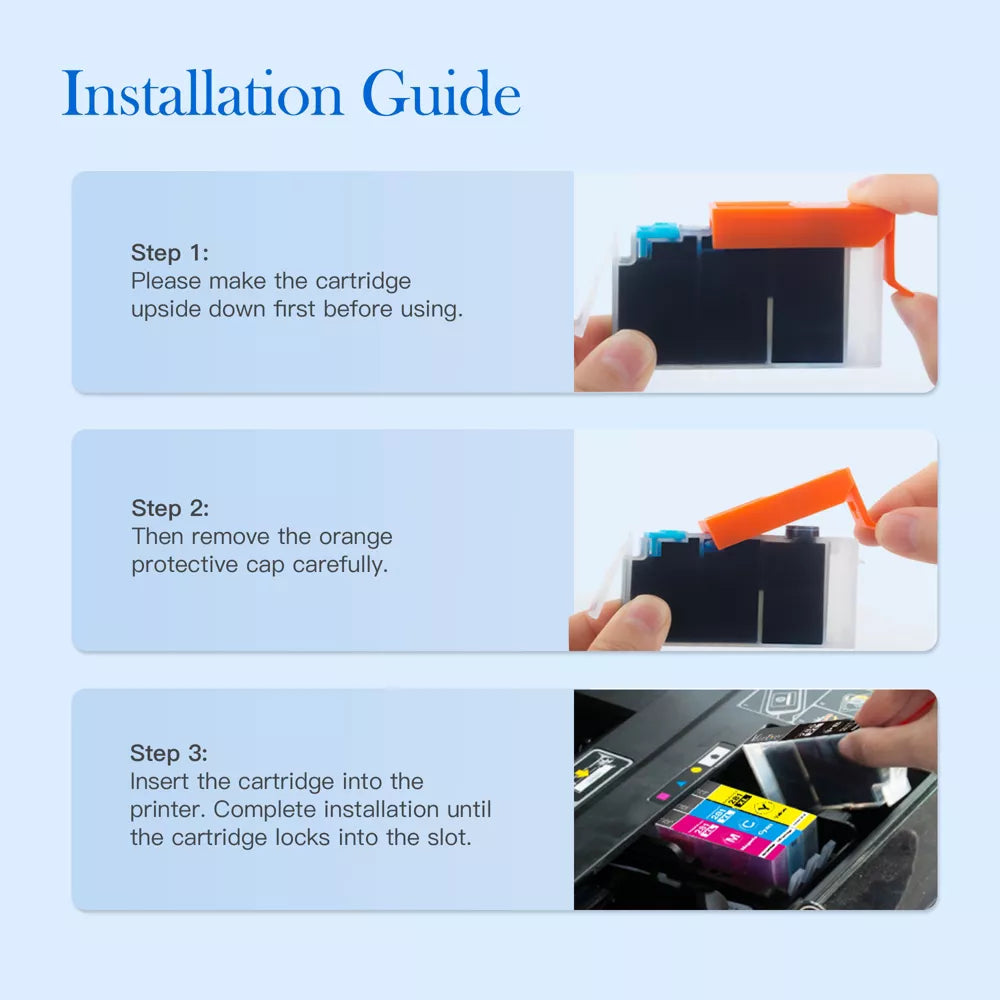 Compatible Canon 280/281XXL Ink Cartridges 5-Pack for Pixma TR8620/TS6320/TR7520