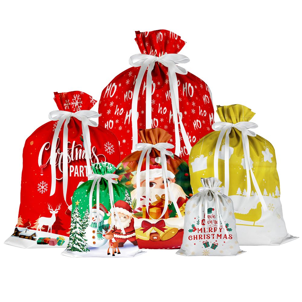 Christmas Gift Bags 34Pcs Drawstrings Gift Bag Christmas Bags For Gifts Xmas Presents Wrapping Bags