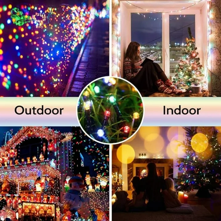 Solar String Lights 75ft 200 LED Outdoor Solar Lights 8 Modes Solar Christmas String Lights