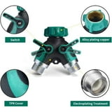 2 Way Hose Splitter, 2 Way Water Splitter Heavy Duty, Garden Faucet, Faucet Splitter, Hose and Splitter, Garden Hose and Splitter, Hose Bib Splitter, with Shut off Valve