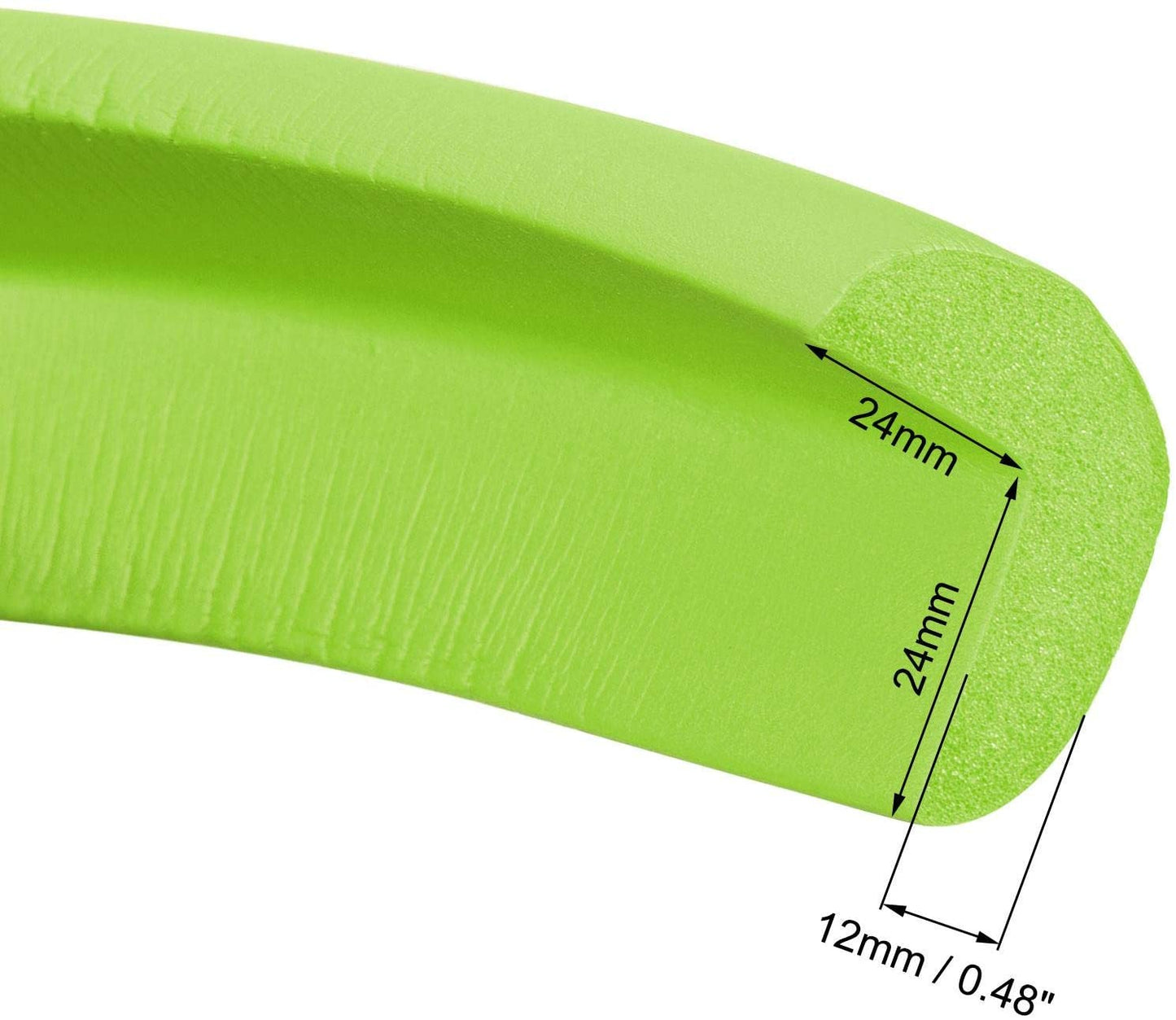 Baby Proofing Edge & Corner Guards Protector Set ,Foam rubber, Child Safety Furniture Bumper Table Protectors Pre-Taped Corners Safe Edge & Corner Cushion [6.5ft Edge ] Green