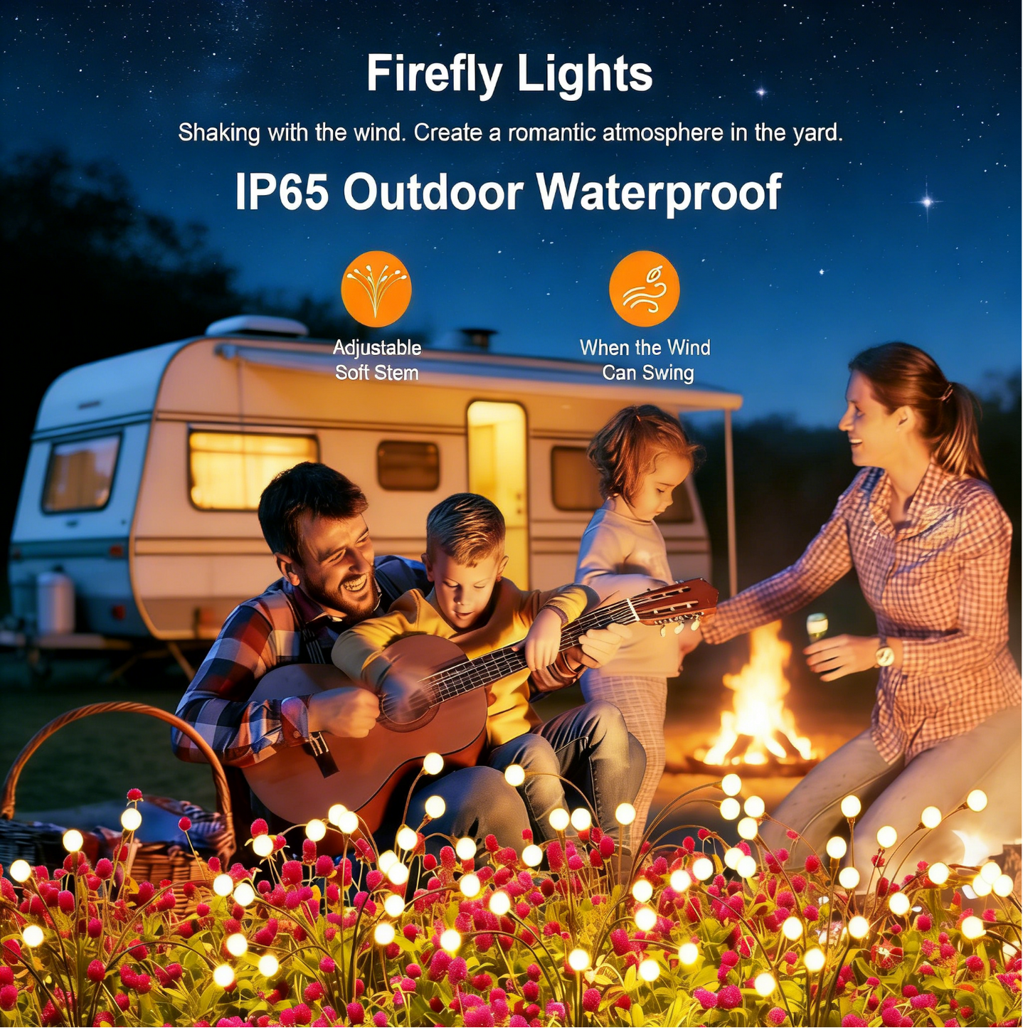 Solar Lights Outdoor(4 Pack,40 LEDs), Solar Garden Lights, Outdoor Decorations, Unique Gifts