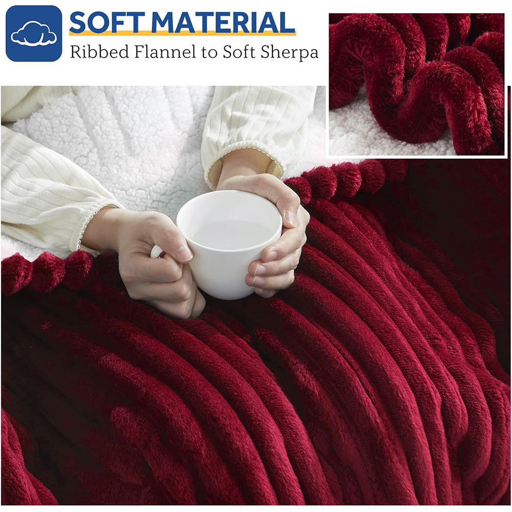 Heated Throw Blanket 50x60 - Safe with 6 Heat Levels & Auto Shut-Off Machine Washable