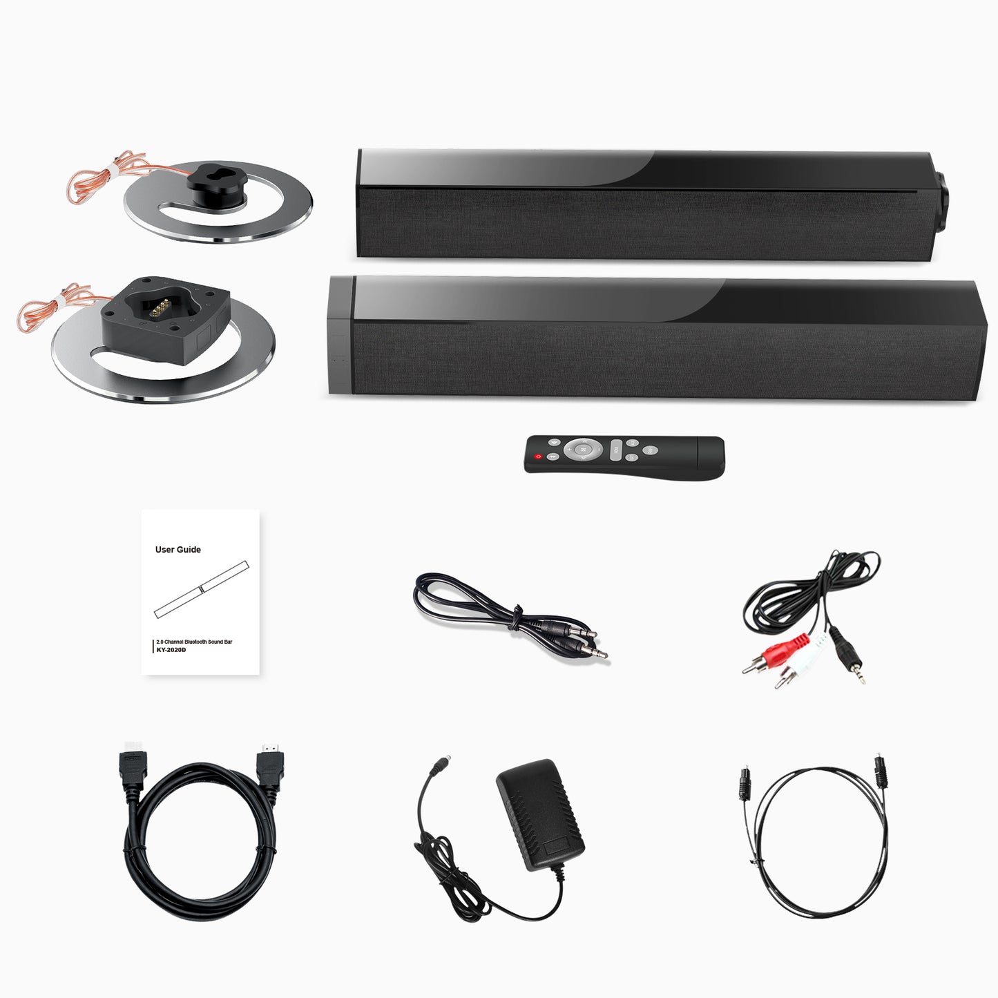Sound Bar for TV Bluetooth Speakers with ARC/Optical/AUX Connection