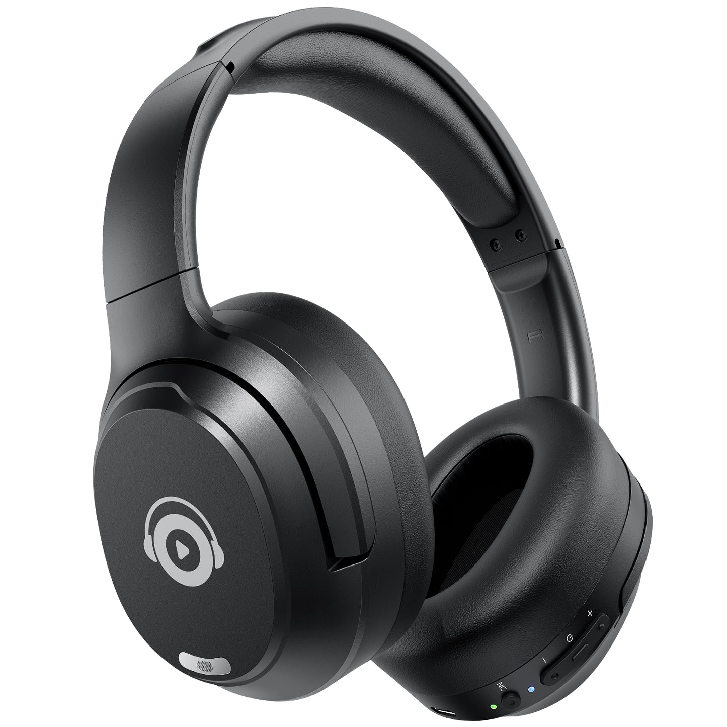 Bluetooth Headphone Hybrid ANC Wireless E11B Black, 40-60H Playtime Compatible Phone PC TV Travel Home Office