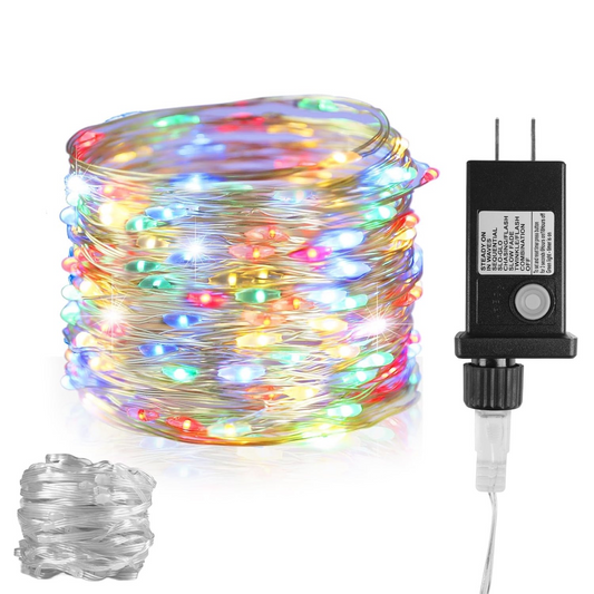 98FT and 300LED Fairy Lights, IP67 Waterproof String Lights, 8 Lighting Modes for Indoor Outdoor House Holiday Decoration