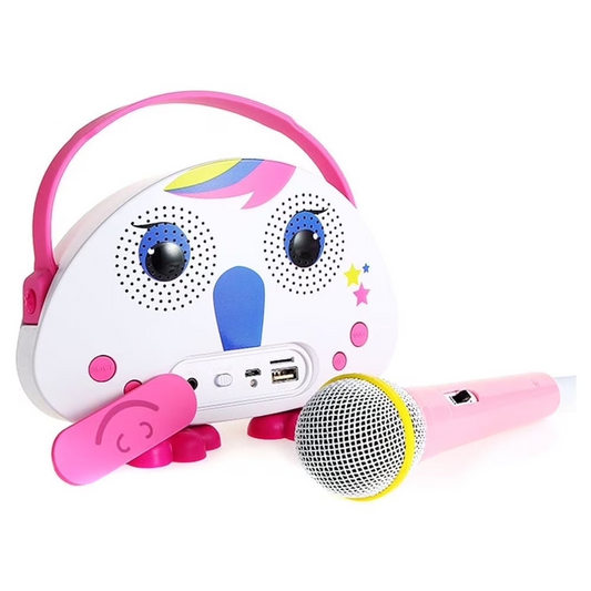 Mini Karaoke Machine for Kids with 1 Mic, Toddler Karaoke Toy Singing Speaker, Toys Gifts for 3-14 Years Old Girls Boys