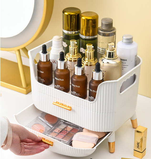 Makeup Organizer with Drawers,Skincare Organizer for Vanity, Bathroom Countertop