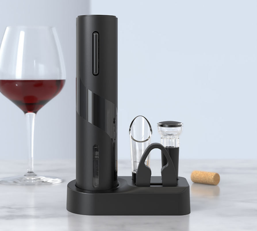 USB red wine electric bottle opener - Stainless steel rechargeable electric bottle opener