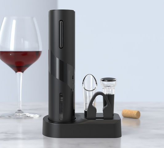 USB red wine electric bottle opener - Stainless steel rechargeable electric bottle opener