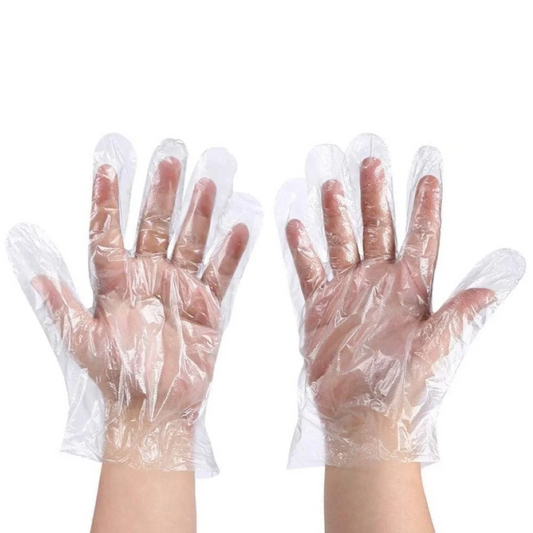 1000Pcs Disposable Transparent Gloves Work for Food Service,Cooking, Cleaning, Hair Coloring, Painting, BBQ