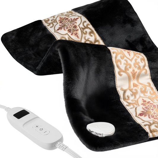 Heating Pad 12"x24" for Back With 10 Heating Setting Temperature Control Auto-off Machine Washable Black