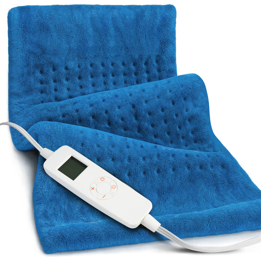 Electronic Heating Pad Temperature Control Machine Washable with Timer 33"x17"