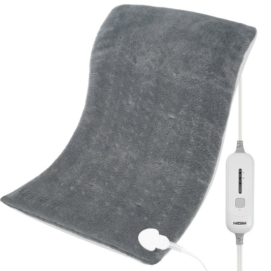 12''x 24'' Weighted Electric Heating Pad for Pain Relief, Machine Washable with 3 Heat Settings, Heating pad for Neck and Shoulder, Knee