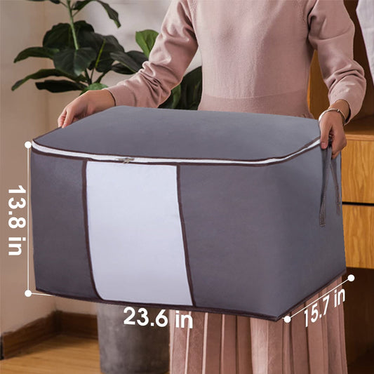 3 Pcs Clothes Storage Bag Large Clothes Organizer Closet Organization Storage Containers Bedroom Closet Clothing