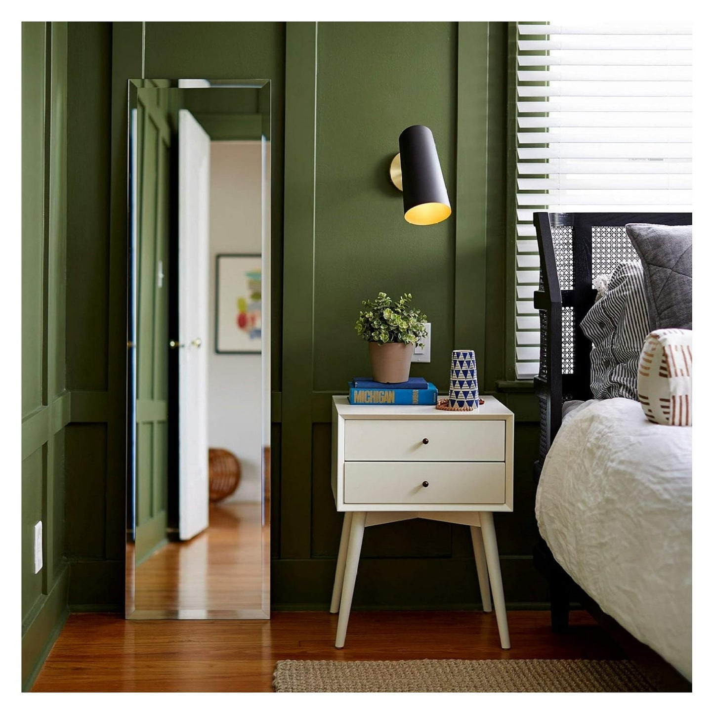 16" x 60" Frameless Full-Length Rectangle Mirror | 1" Beveled Edge | Wall Mirror
