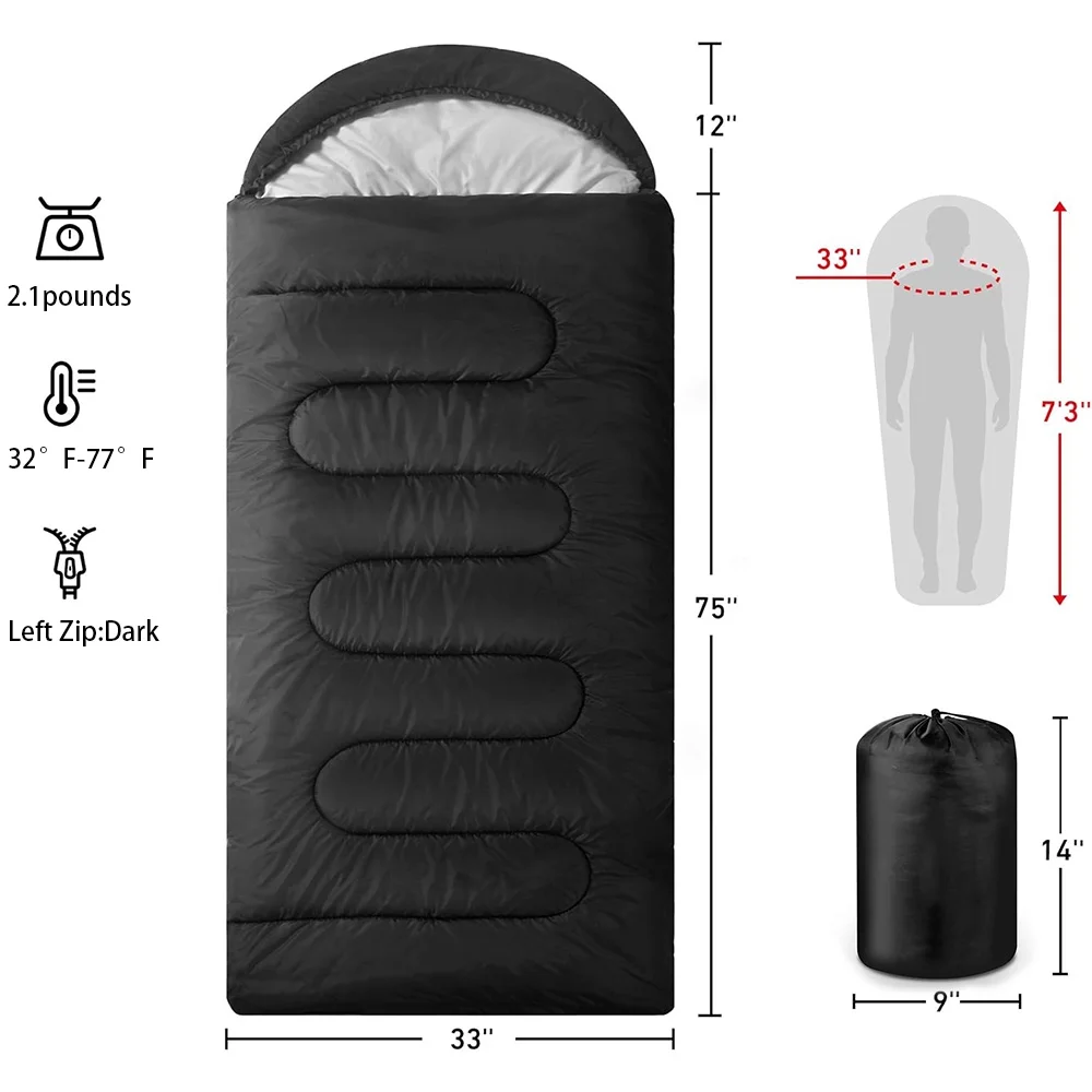 Sleeping Bags Adults Backpacking Lightweight Waterproof Bag
