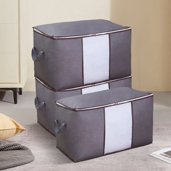 3 Pcs Clothes Storage Bag Large Clothes Organizer Closet Organization Storage Containers Bedroom Closet Clothing