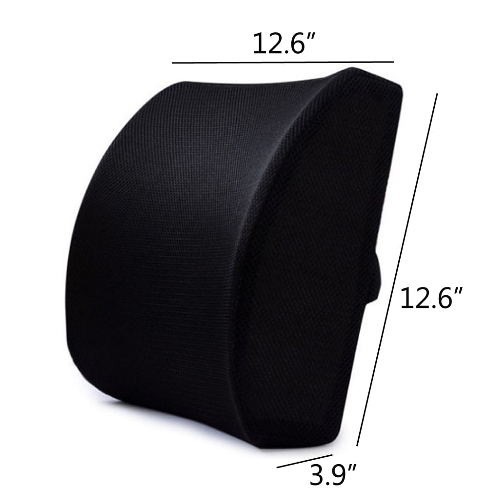 Lumbar Support Pillow Car Seat Cushion Chair Lower Back Cushion Office Memory Foam Lumbar Support Back Pillow
