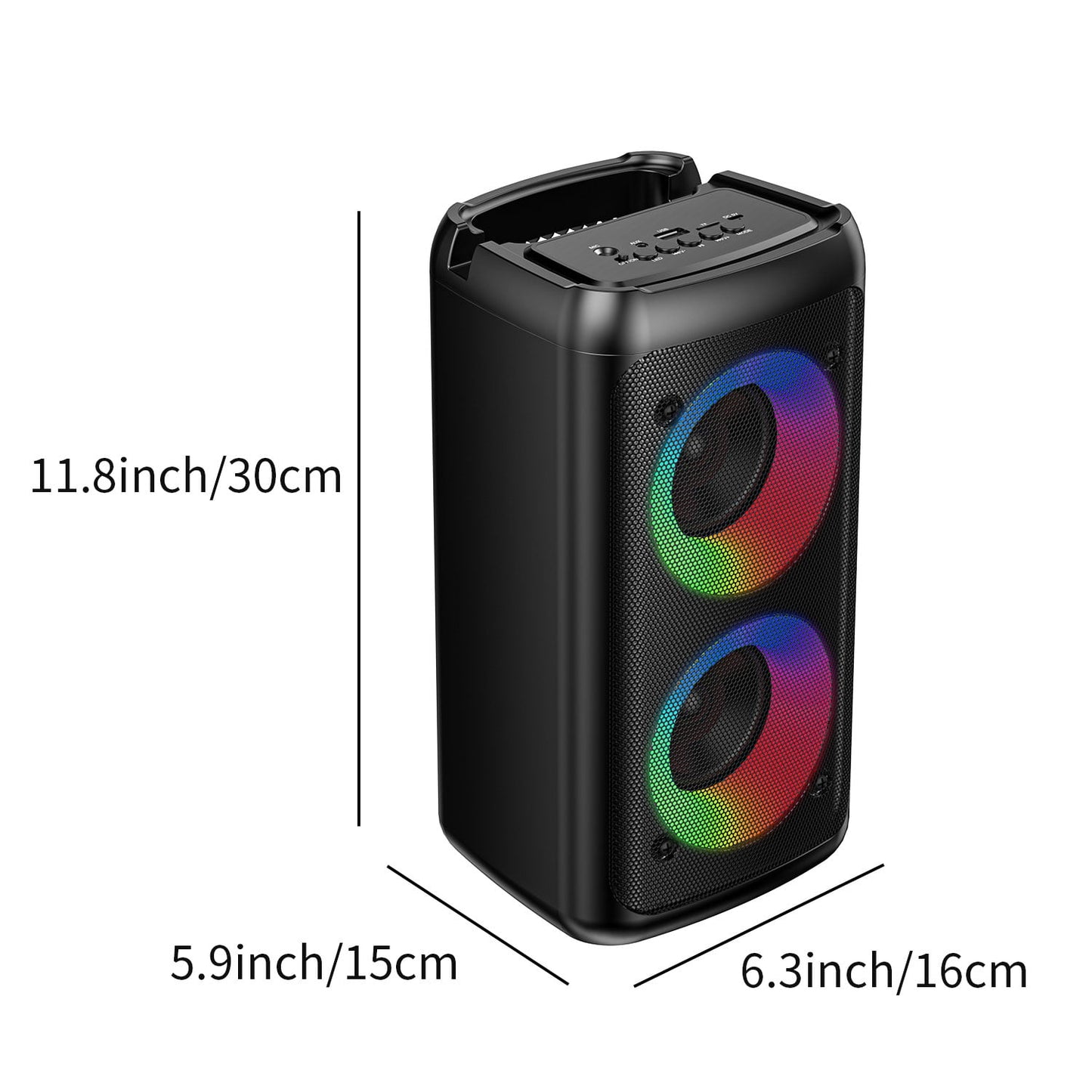 Karaoke Machine & Portable Speaker with Microphone – Supports USB, TF Card & AUX Input, Wireless Use –Adults & Music Lovers