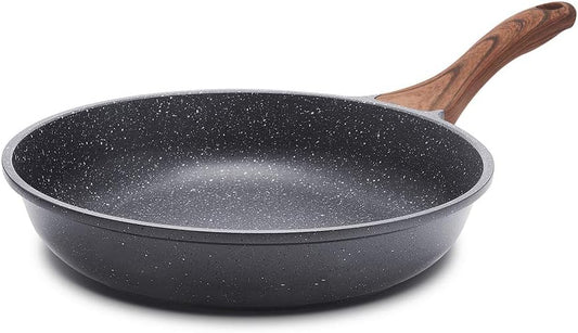 Nonstick Frying Pan Skillet, Swiss Granite Coating Omelette Pan, Healthy Stone Cookware Chef's Pan