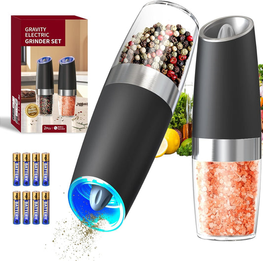 Electric Salt and Pepper Grinder Set of 2