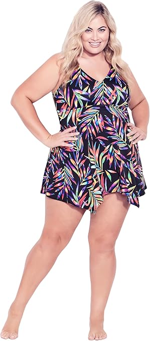 Plus-size swimming suit women - European-style slimming and covering swimsuits for ladies - best-selling items for women