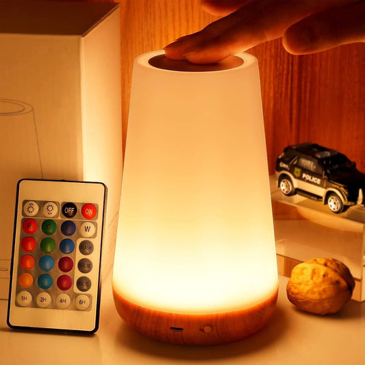 Night Light, Dimmable Touch Lamp for Bedroom, Portable Table Bedside Lamp Night Lights for Baby Nursery Bathroom