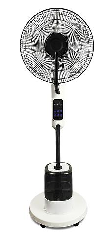 4L water tank Fan for Bedroom 120° Oscillating Standing Fans Quiet Floor Fan with DC Motor, 100ft Pedestal Fans for Room