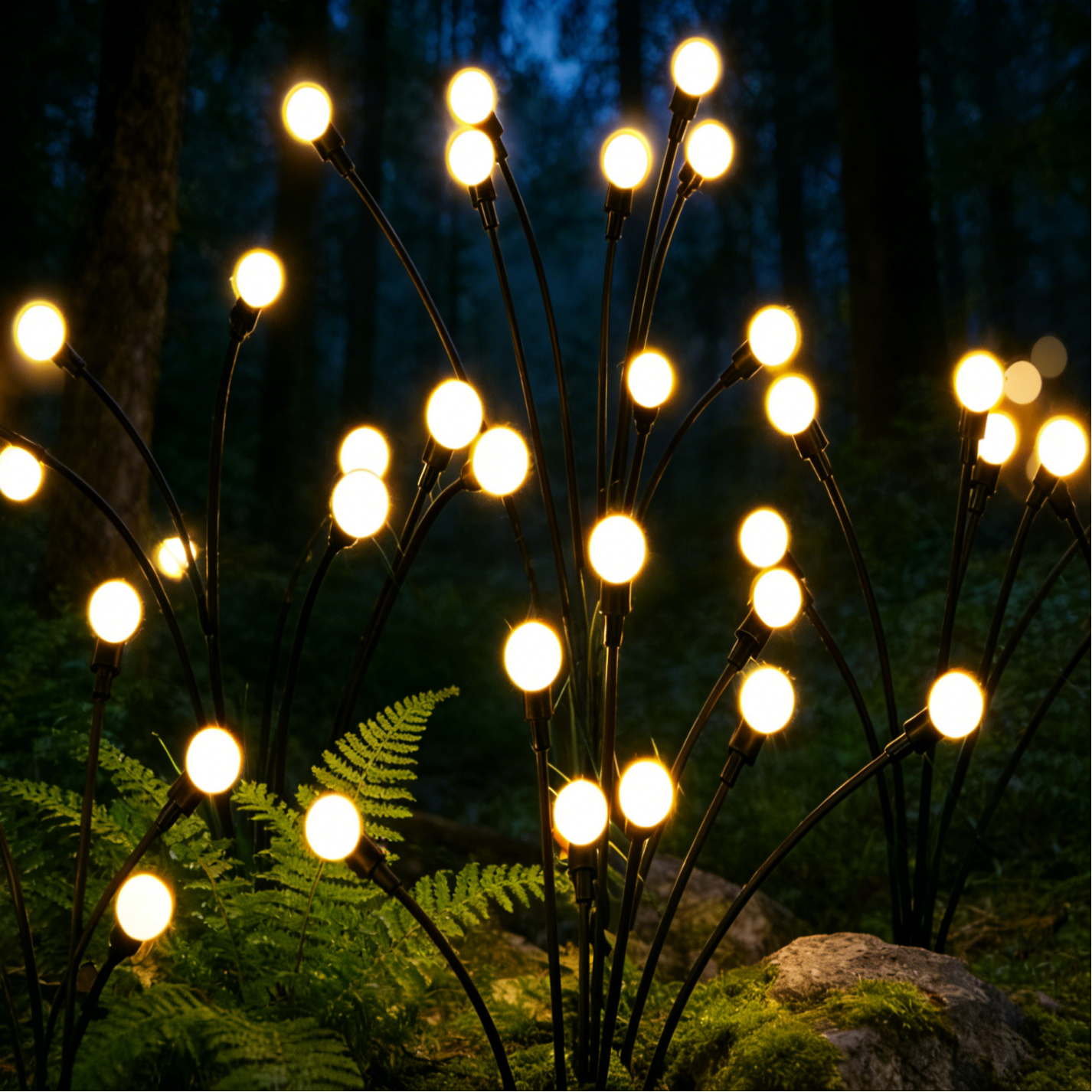 Solar Lights Outdoor(4 Pack,40 LEDs), Solar Garden Lights, Outdoor Decorations, Unique Gifts