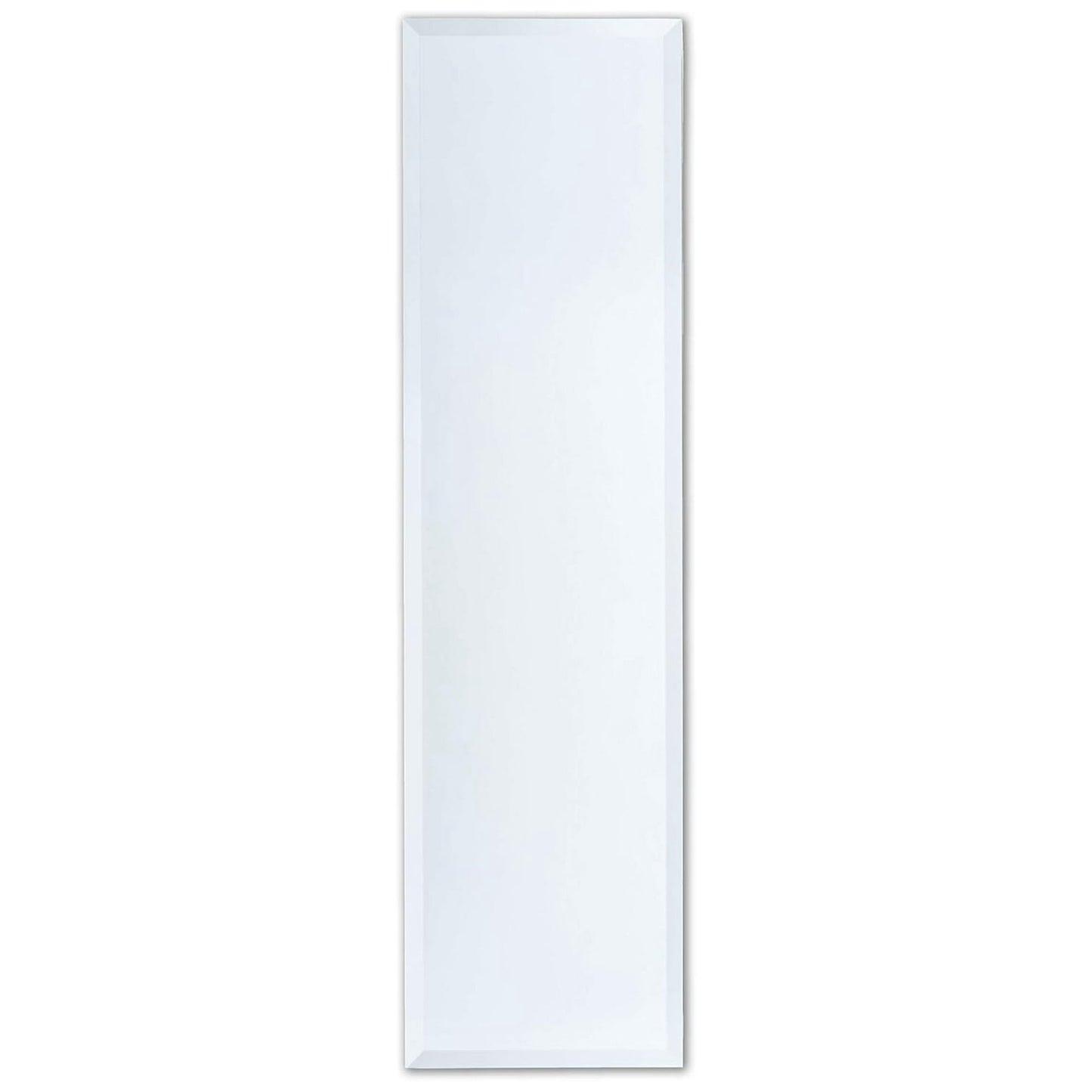 16" x 60" Frameless Full-Length Rectangle Mirror | 1" Beveled Edge | Wall Mirror