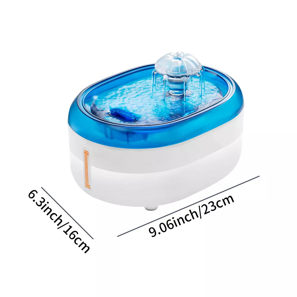 Cat Water Fountain Pet Water Dispenser 2L Ultra Quiet For Indoor Use