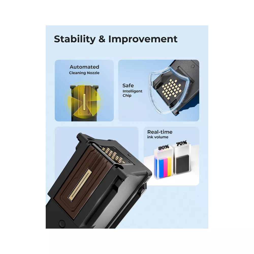 Refurbished 275/276 XL Ink Cartridges 2-Pack for Canon Pixma TR4720/TS3720/TS3522/TR4722/TS3722