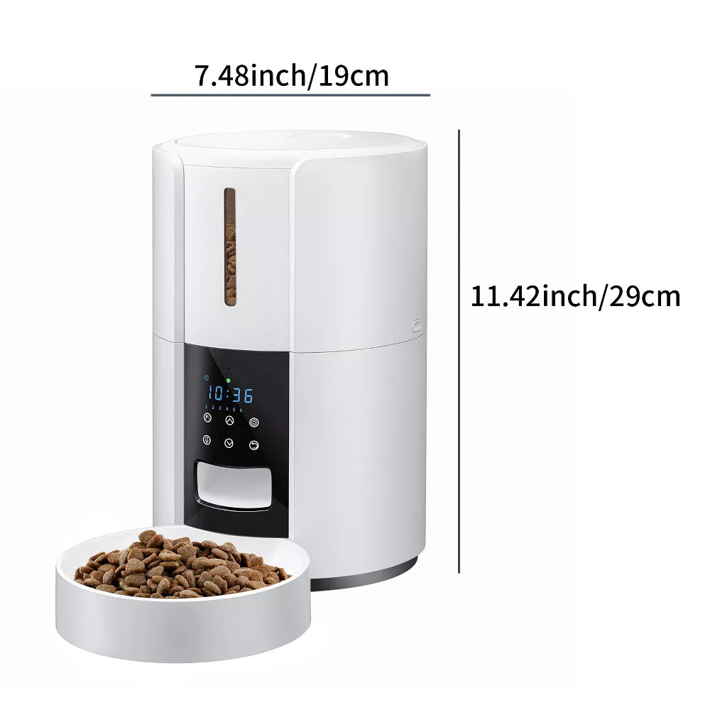 Automatic Cat Feeder Dry Food Dispenser 5L Timed with Portion Control