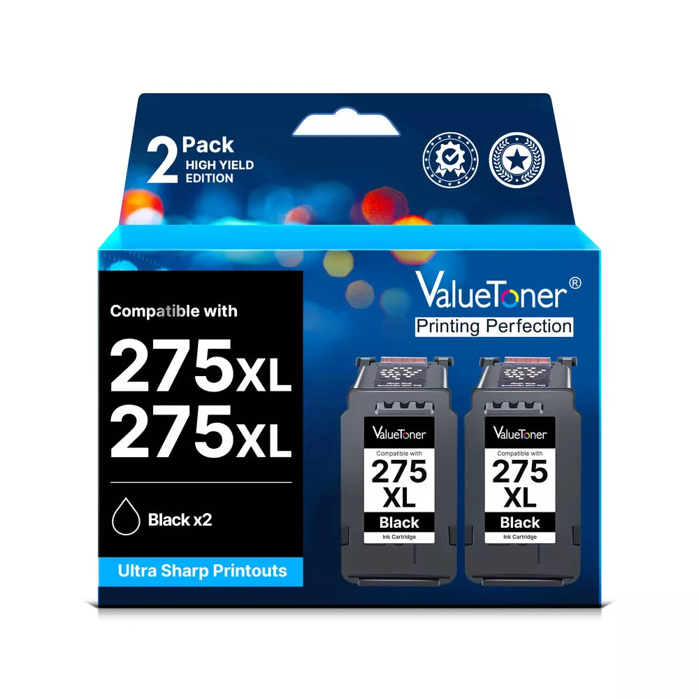 Refurbished Canon 275 Black XL Ink 2-Pack for Pixma TR4720/TS3720/TS3522/TR4722/TS3722  方案二（精简常见型号，约70字符）