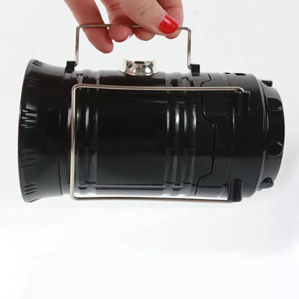 Solar Rechargeable LED Waterproof Camping Lantern Outdoor Portable Lights for Emergency